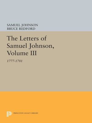 cover image of The Letters of Samuel Johnson, Volume III